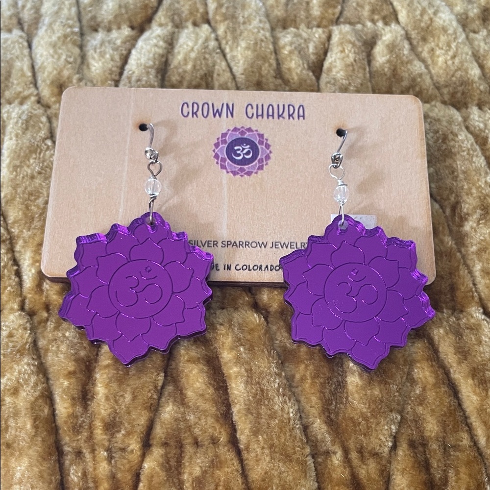 Purple Chakra Earrings